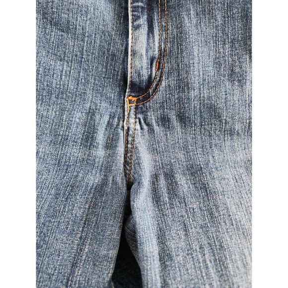 Y2k Mu Jeans Authentic Dungarees Med Wash Straight Leg Denim Jeans 10 - Picture 8 of 10